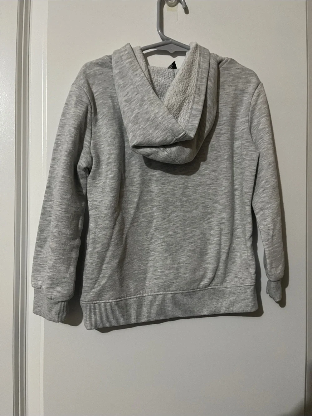 Under Armour Heather Gray Hoodie with Navy Logo and Orange Text